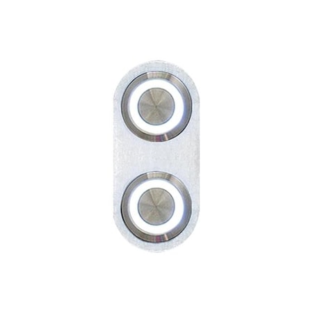 AutoLoc Power Accessories AUTBBA23  Daytona Billet Switch With WHITE LED Illumination - Single Switch